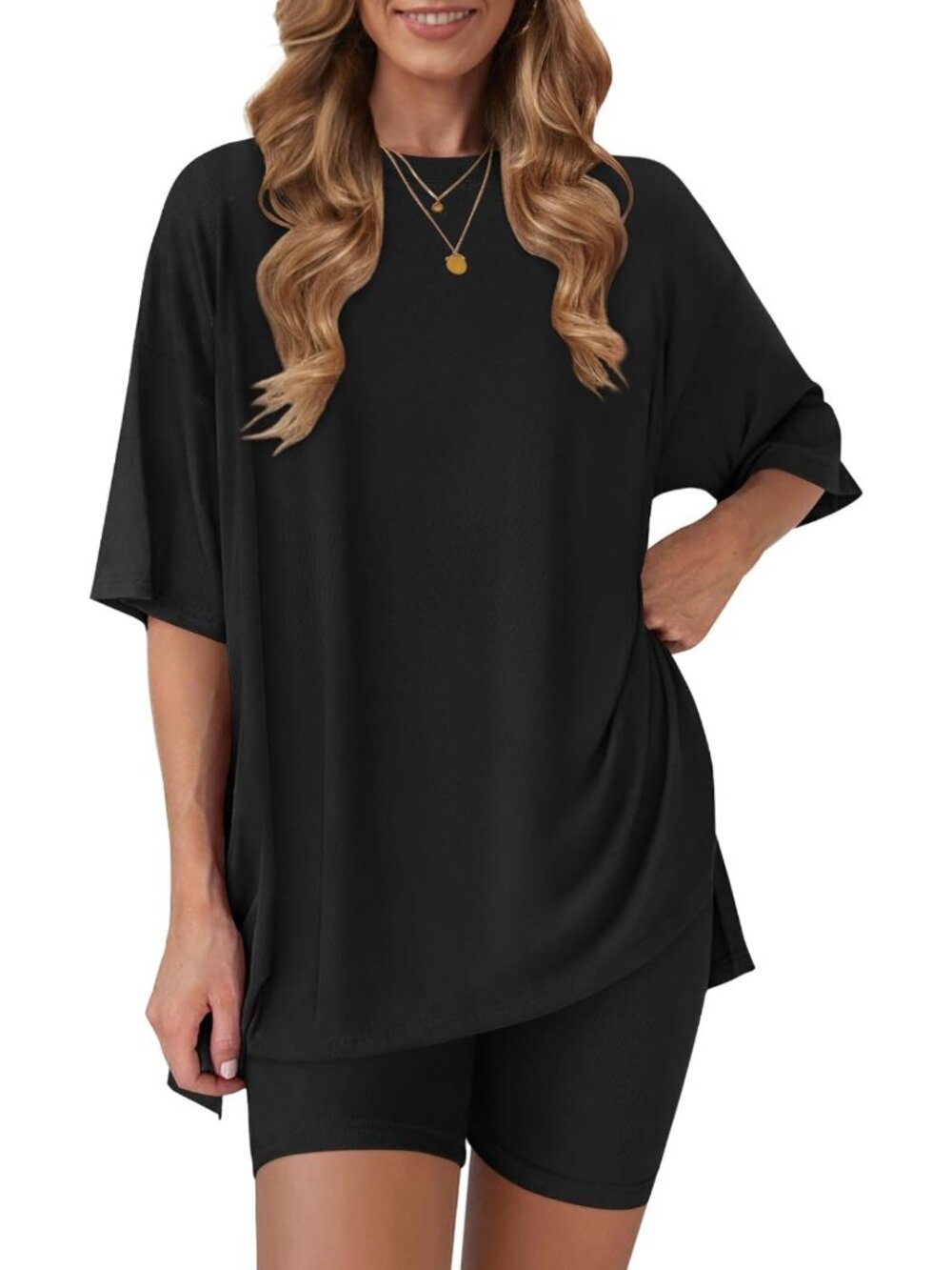 Cozy Women's 2-Piece Summer Lounge Set | Stylish Shorts Outfit for Relaxing